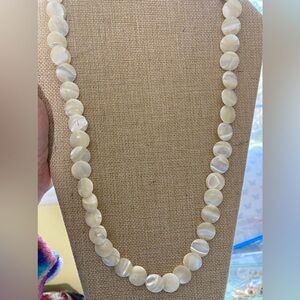 Mother‎ of Pearl 28” Vintage Necklace with Barrel Clasp